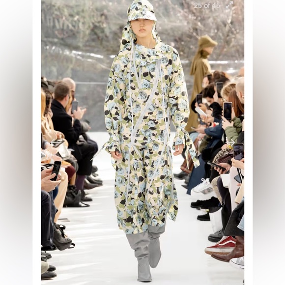 KENZO Runway 2019 Green Camo Maxi Dress Size 38 Or M Women Front Zipper AG16 - Picture 1 of 7